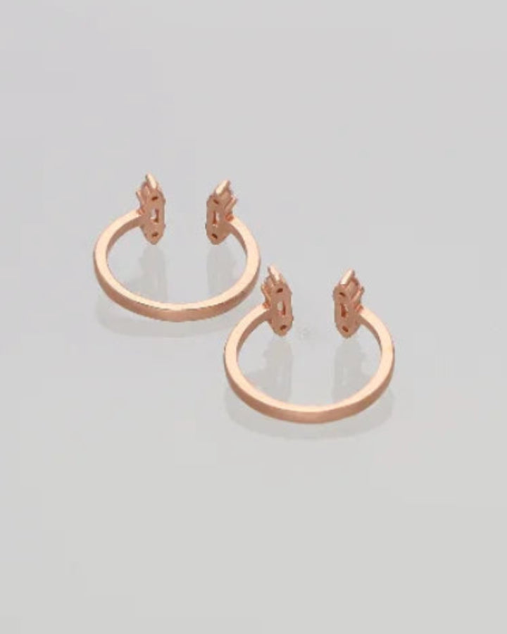 Rectarose Toe Rings in 92.5 Silver