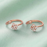 Circarose Toe Rings in 92.5 Silver