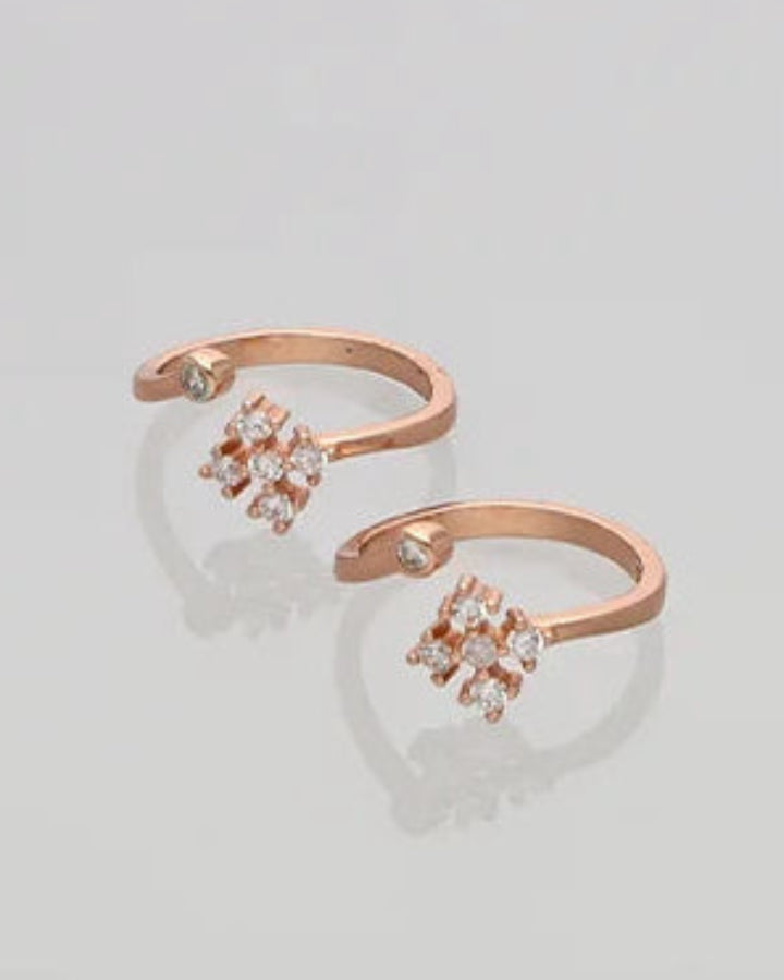 Circarose Toe Rings in 92.5 Silver