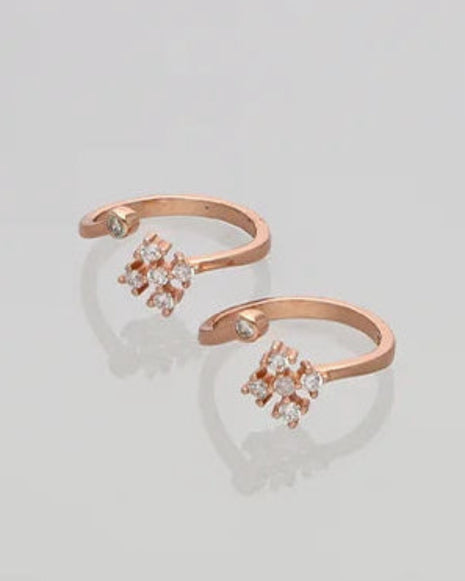 Circarose Toe Rings in 92.5 Silver