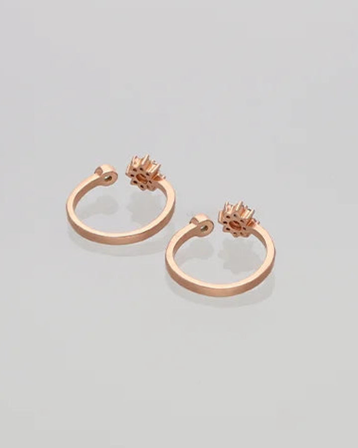 Rose Toe Rings in 92.5 Silver