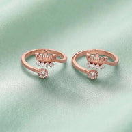 Crown Toe Rings in 92.5 Silver