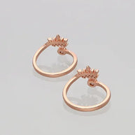 Crown Toe Rings in 92.5 Silver