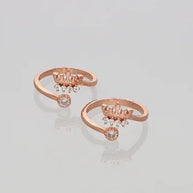 Crown Toe Rings in 92.5 Silver