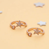 Astra Toe Rings in 92.5 Silver