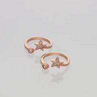 Astra Toe Rings in 92.5 Silver