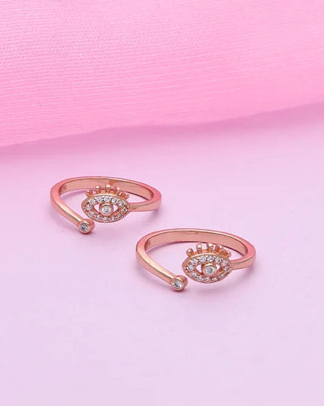 Aurelia Toe Rings in 92.5 Silver
