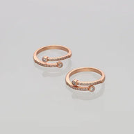 Serenora Toe Rings in 92.5 Silver