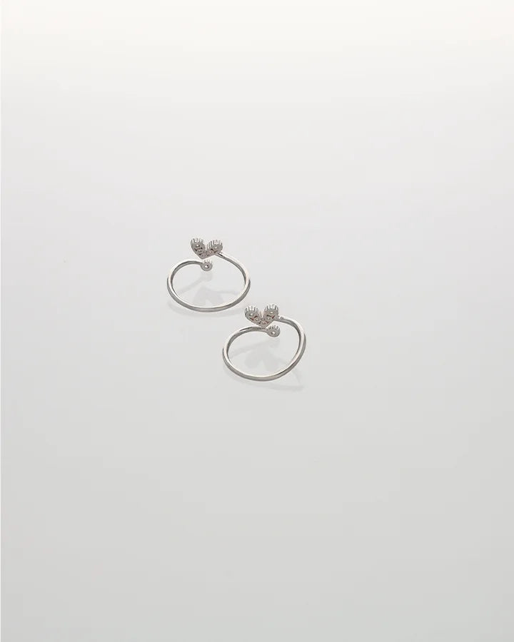MiniHeart Toe Rings in 92.5 Silver
