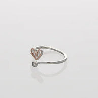 MiniHeart Toe Rings in 92.5 Silver