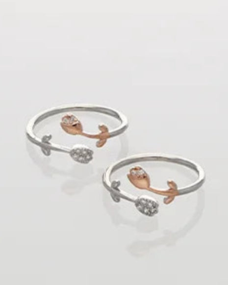 Loop Toe Rings in 92.5 Silver