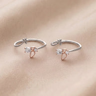 Flutura Toe Rings in 92.5 Silver