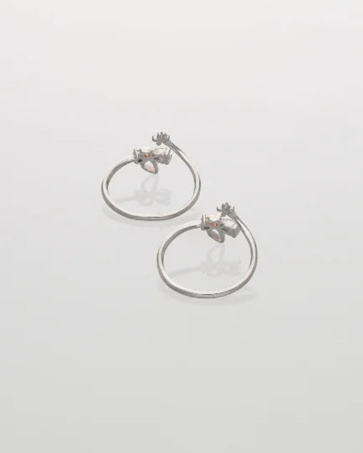 Flutura Toe Rings in 92.5 Silver
