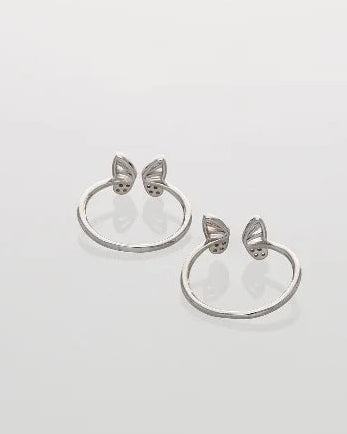 Papillon Toe Rings in 92.5 Silver