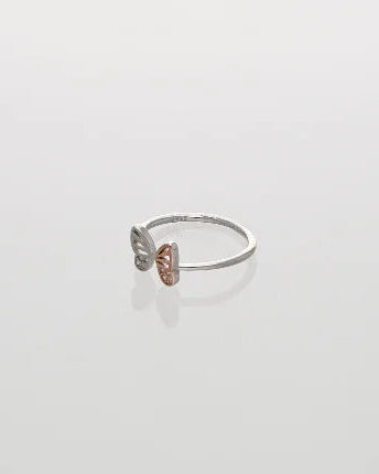 Papillon Toe Rings in 92.5 Silver