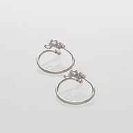 Heart link Toe Rings in 92.5 Silver