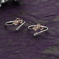 Heart link Toe Rings in 92.5 Silver