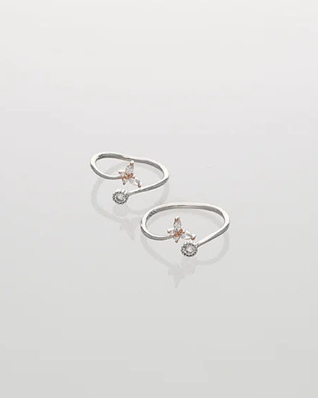 Winglit Toe Rings in 92.5 Silver