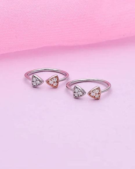 Arc Toe Rings in 92.5 Silver