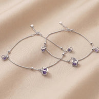 Amethyst Payal in 92.5 Silver