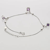 Amethyst Payal in 92.5 Silver