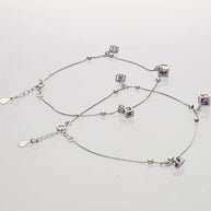 Amethyst Payal in 92.5 Silver