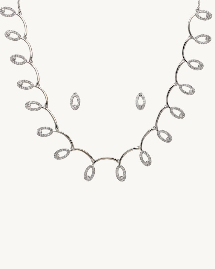 OvalAura DazzleSet Necklace