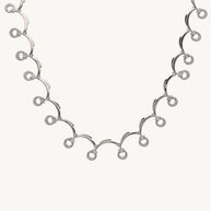 EternaGlow Rhodium Necklace