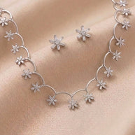 FrostFlake ShimmerSet Necklace