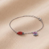 Ladybug Bracelet in 92.5 Silver