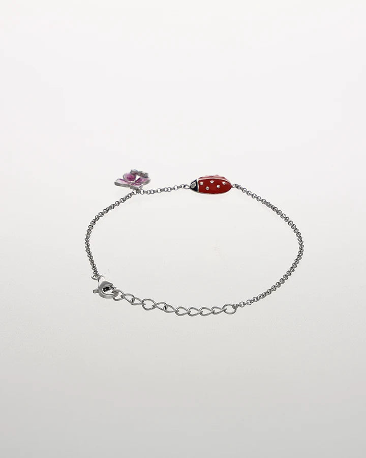 Ladybug Bracelet in 92.5 Silver