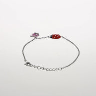 Ladybug Bracelet in 92.5 Silver