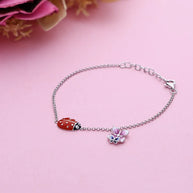 Ladybug Bracelet in 92.5 Silver