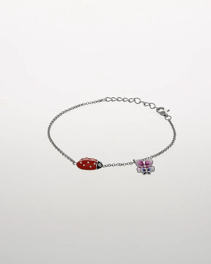 Ladybug Bracelet in 92.5 Silver