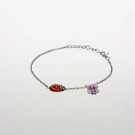 Ladybug Bracelet in 92.5 Silver