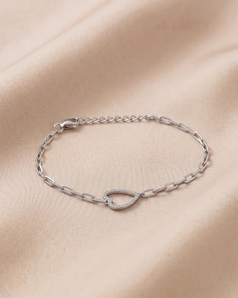 Tiny Love Bracelet in 92.5 Silver