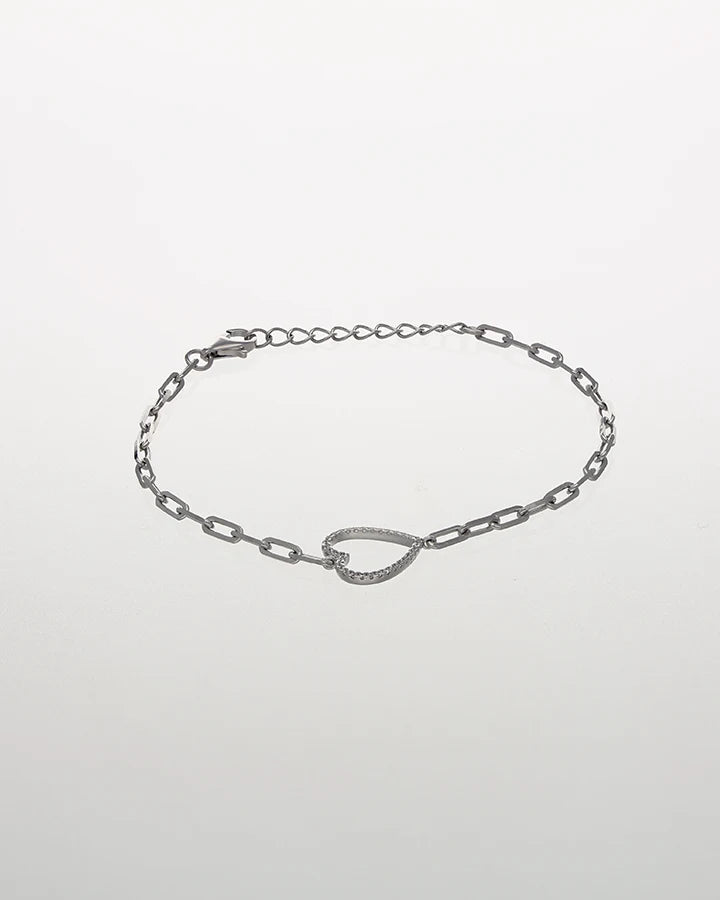 Tiny Love Bracelet in 92.5 Silver