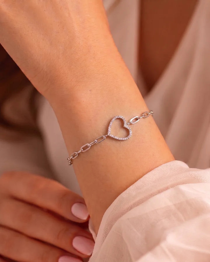 Tiny Love Bracelet in 92.5 Silver