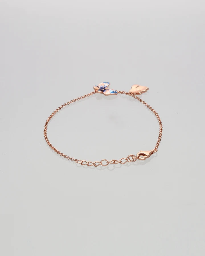 Butterfly Bracelet in 92.5 Silver