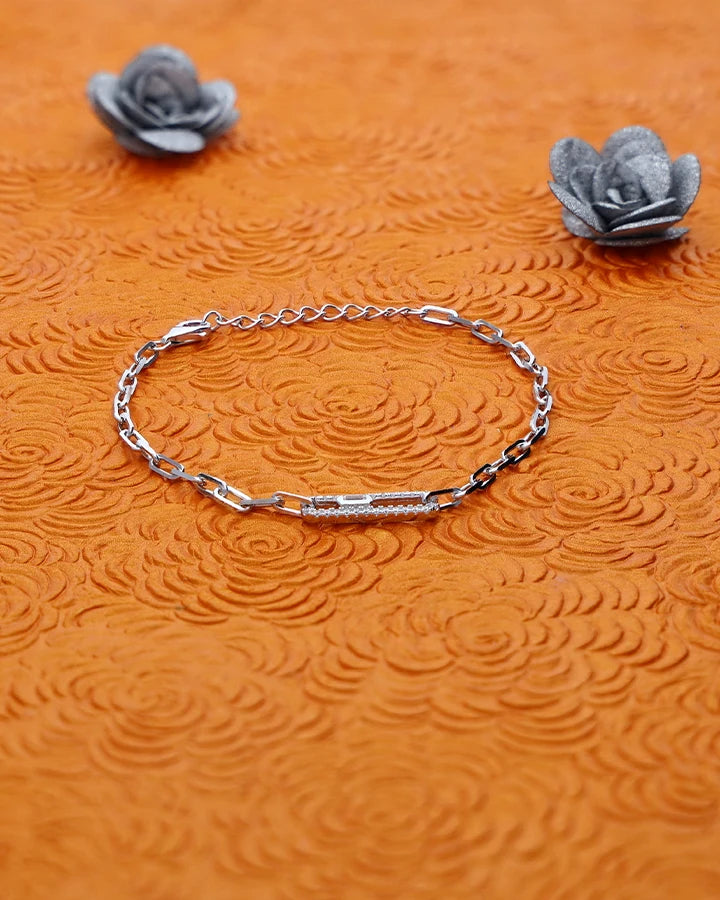 RectaLink Bracelet in 92.5 Silver