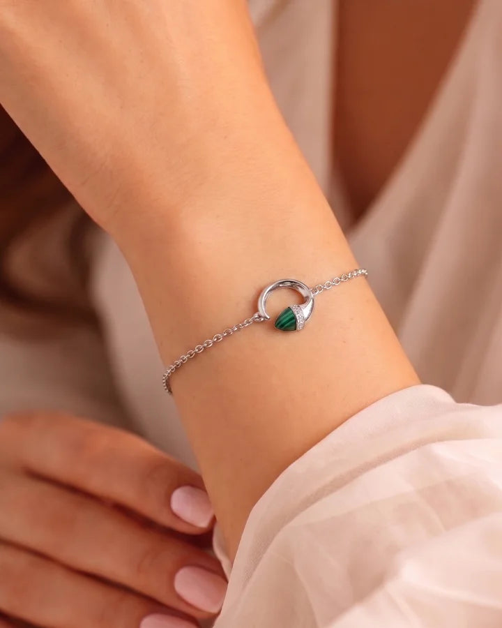 Crescent Bracelet in 92.5 Silver