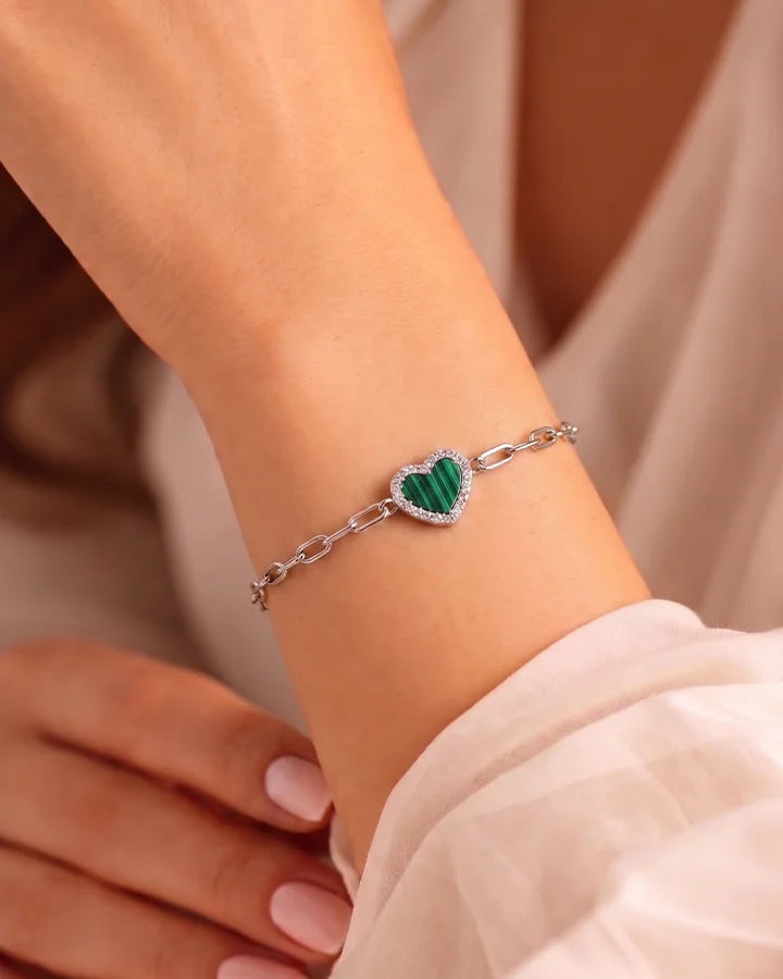 Heartbloom Bracelet in 92.5 Silver