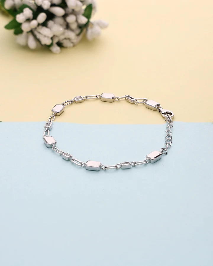 RectaStone Bracelet in 92.5 Silver