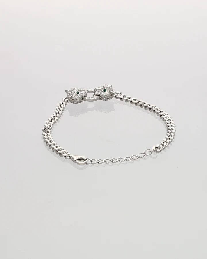 Twin Frost  Bracelet in 92.5 Silver