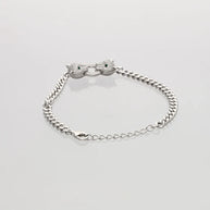 Twin Frost  Bracelet in 92.5 Silver