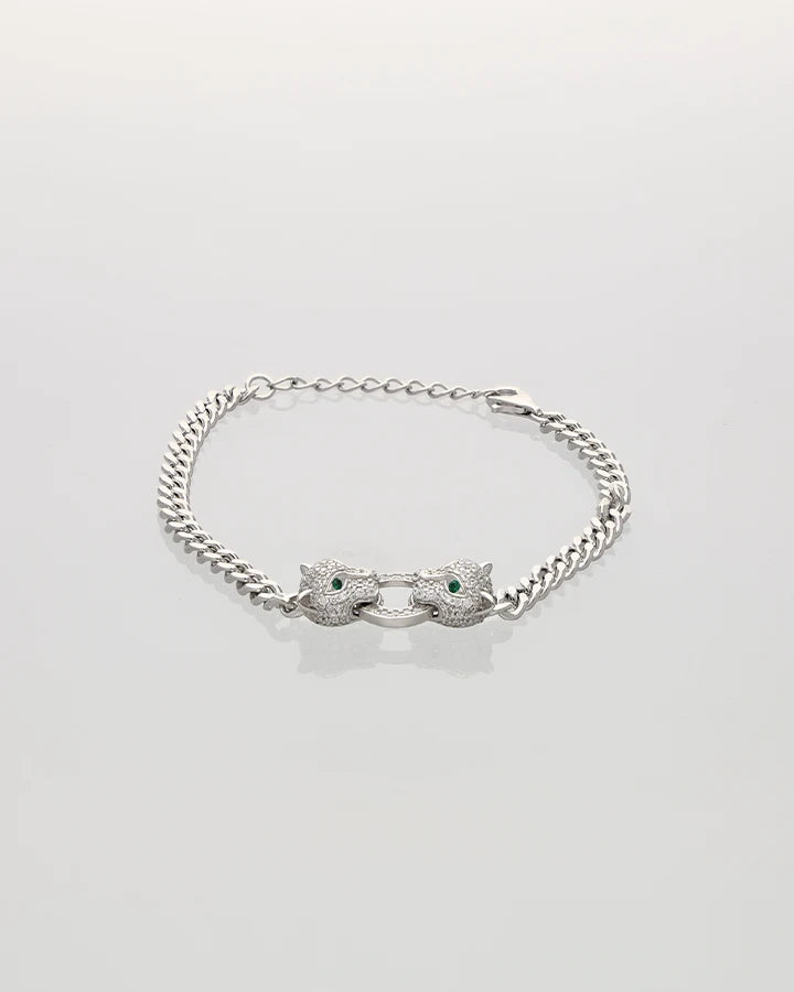 Twin Frost  Bracelet in 92.5 Silver
