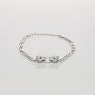 Twin Frost  Bracelet in 92.5 Silver
