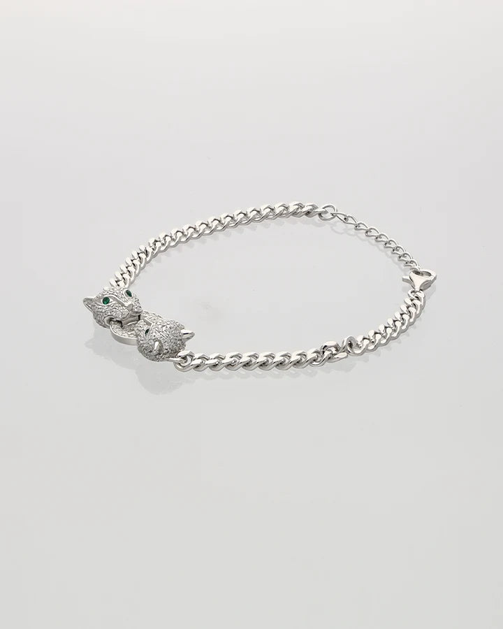 Twin Frost  Bracelet in 92.5 Silver