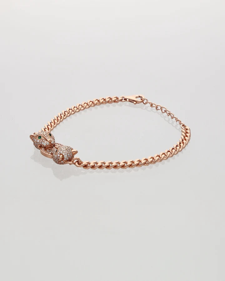 Twin Fang Bracelet in 92.5 Silver