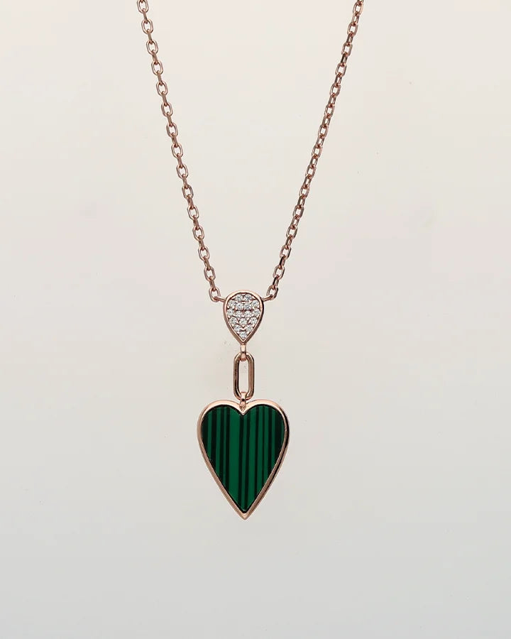 Heart Chain in 92.5 Silver